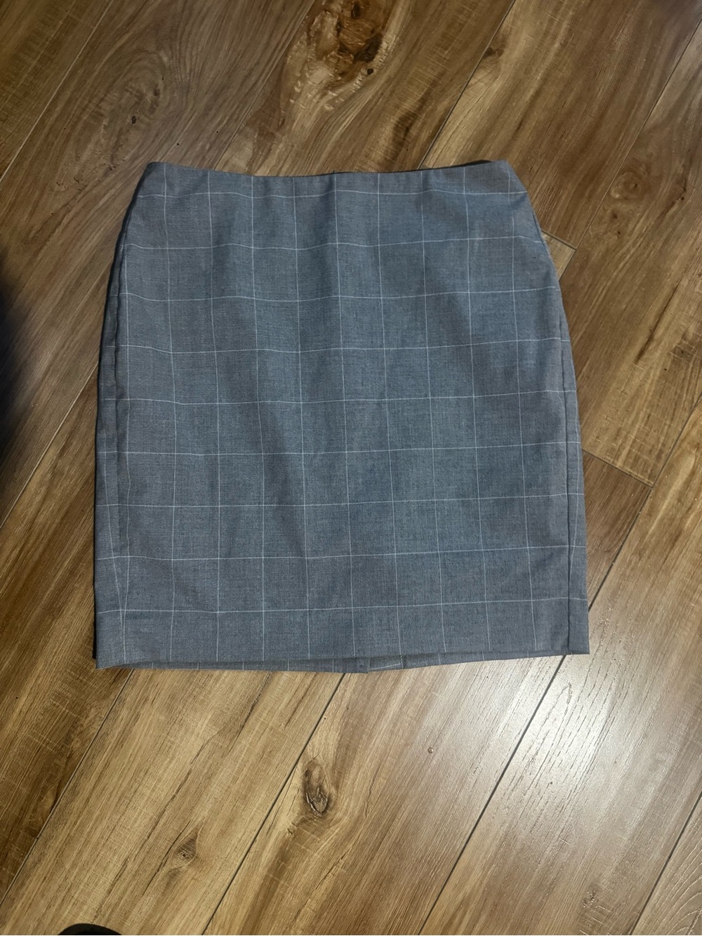 Banana Republic -Gray Windowpane Pencil Skirt